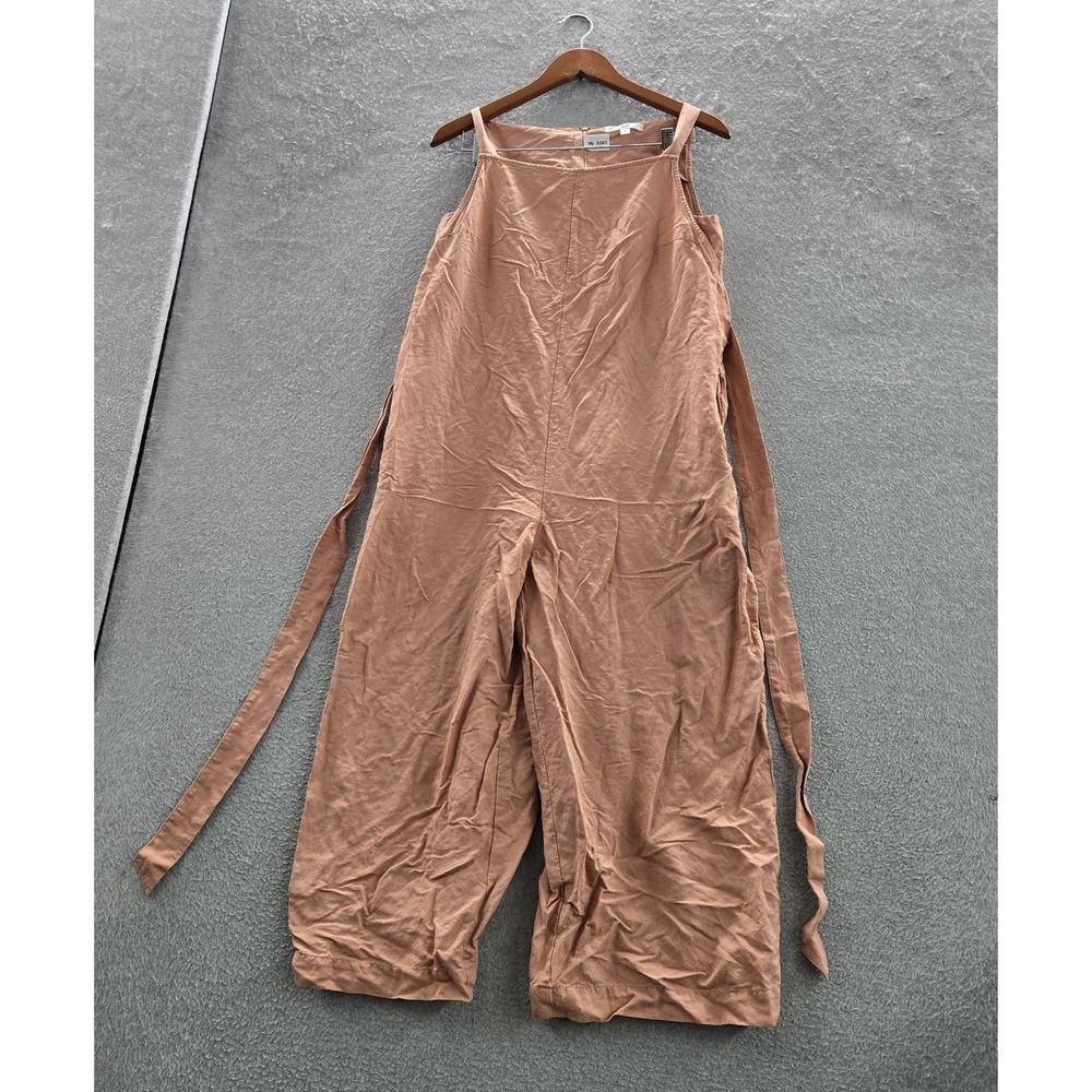 Uniqlo Rust-Brown Wide-Leg Jumpsuit